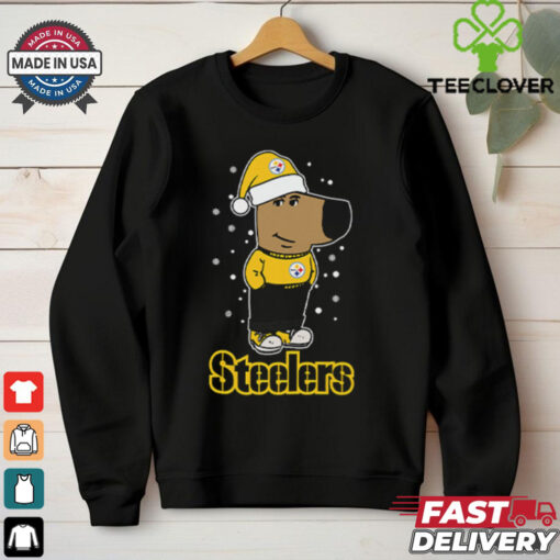 Just A Chill Guy Chill With Pittsburgh Steelers Christmas Shirt