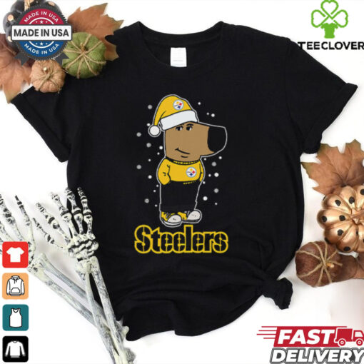 Just A Chill Guy Chill With Pittsburgh Steelers Christmas Shirt