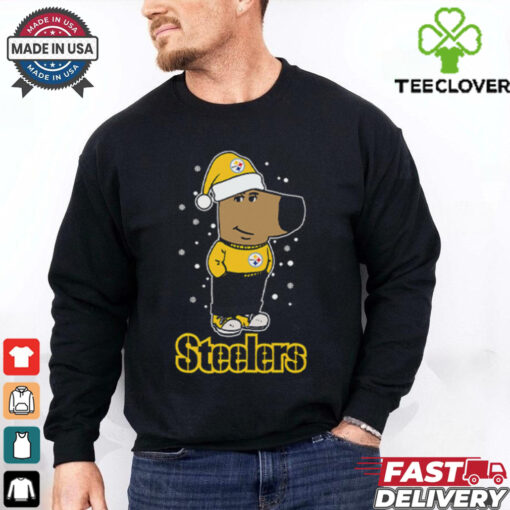 Just A Chill Guy Chill With Pittsburgh Steelers Christmas Shirt