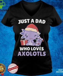 Just A Dad Who Loves Axolotls Cute Dads Christmas Pajama T Shirt