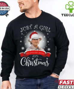 Just A Girl Who Loves Alan Jackson And Christmas T Shirt