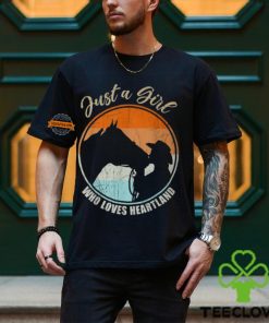 Just A Girl Who Loves Heartland Cowgirl Vintage T Shirt