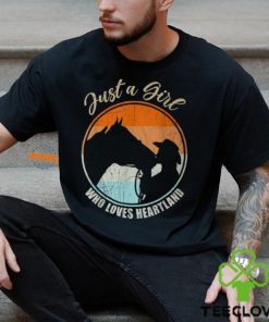 Just A Girl Who Loves Heartland Cowgirl Vintage T Shirt