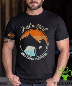 Just A Girl Who Loves Heartland Cowgirl Vintage T Shirt