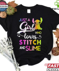 Just A Girl Who Loves Stitch And Slime T Shirt