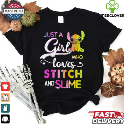 Just A Girl Who Loves Stitch And Slime T Shirt