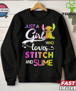Just A Girl Who Loves Stitch And Slime T Shirt