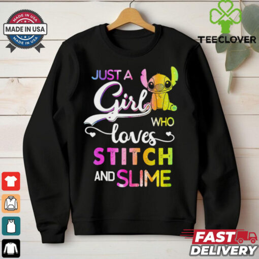 Just A Girl Who Loves Stitch And Slime T Shirt