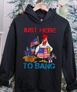 Just Here To Bang Usa Flag Funny 4th Of July Chicken Beer T hoodie, sweater, longsleeve, shirt v-neck, t-shirt