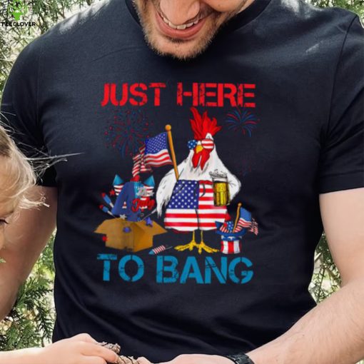 Just Here To Bang Usa Flag Funny 4th Of July Chicken Beer T hoodie, sweater, longsleeve, shirt v-neck, t-shirt