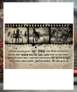 Just Remember The Ride Goes On Harness Racing Horizontal Poster