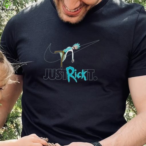 Just Rick It Nike Logo Rick And Morty Cartoon Unisex Sweatshirt