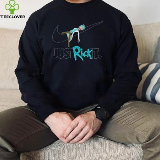 Just Rick It Nike Logo Rick And Morty Cartoon Unisex Sweatshirt