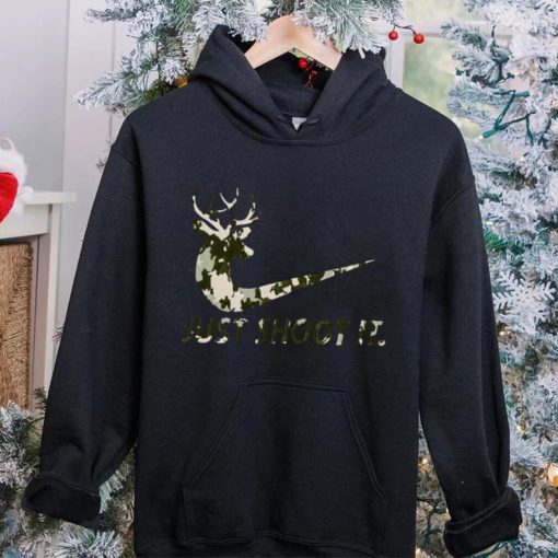 Just Shoot It Funny Nike Hunting Deer hoodie, sweater, longsleeve, shirt v-neck, t-shirt