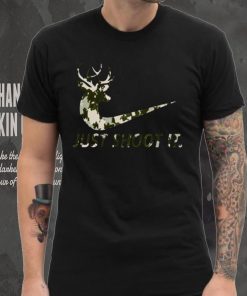 Just Shoot It Funny Nike Hunting Deer hoodie, sweater, longsleeve, shirt v-neck, t-shirt