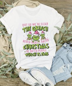 Just So We're Clear The Grinchmas Thoodie, sweater, longsleeve, shirt v-neck, t-shirt