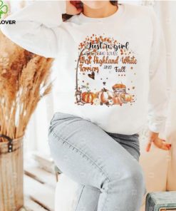 Just a Girl who loves West Highland White Terrier and Fall Pumpkin Happy Thanksgiving hoodie, sweater, longsleeve, shirt v-neck, t-shirt