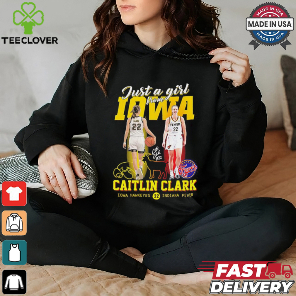 Just a girl from Iowa Caitlin Clark signature goat logo shirt Just a girl from Iowa Caitlin Clark signature goat logo shirt