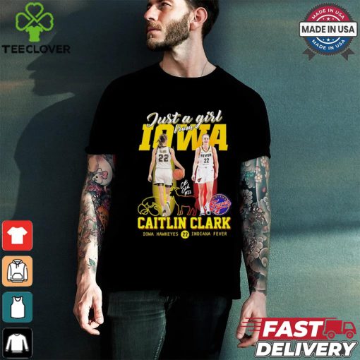 Just a girl from Iowa Caitlin Clark signature goat logo shirt