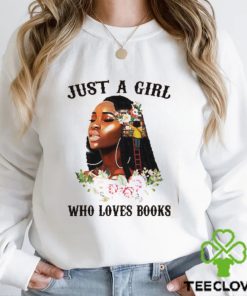 Just a girl who loves book flower library girl black queen png design digital t shirt 1 Just a girl who loves book flower library girl black queen png design digital t shirt