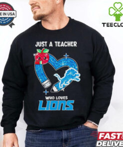 Just a teacher who loves Detroit Lions T shirt