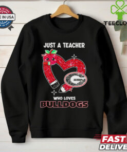 Just a Teacher Who Loves Georgia Bulldogs Shirt, Georgia Bulldogs fan tee, teacher appreciation shirt, college football fan gift