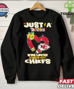 Just a teacher who loves Kansas City Chiefs shirt