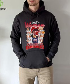 Just a woman who loves her Gamecocks signatures shirt