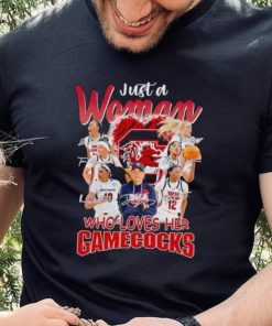 Just a woman who loves her Gamecocks signatures shirt