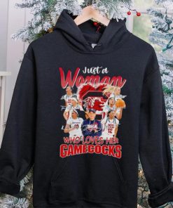 Just a woman who loves her Gamecocks signatures shirt