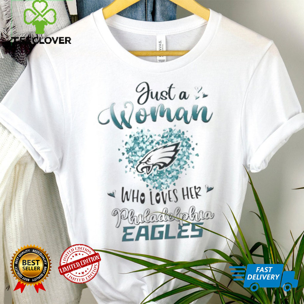 Just a woman who loves her Philadelphia Eagles shirt