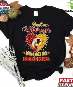 Just a woman who loves her Redskins hearts shirt 2 Just a woman who loves her Redskins hearts shirt