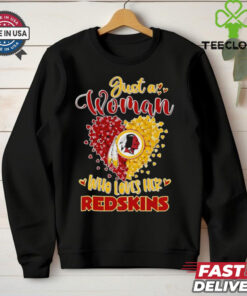 Just a woman who loves her Redskins hearts shirt 3 Just a woman who loves her Redskins hearts shirt