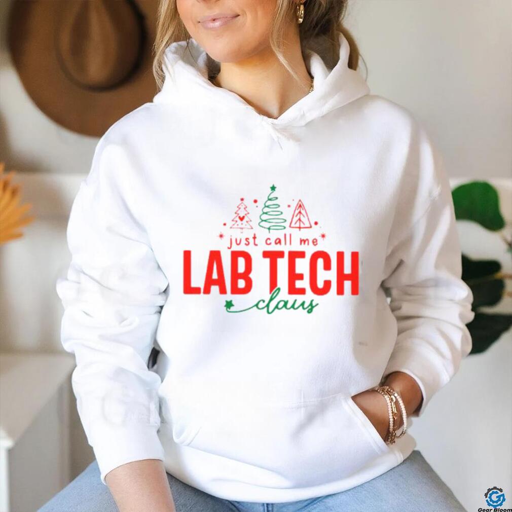 Just call me Lab Tech cloud christmas 2023 t shirt Just call me Lab Tech cloud christmas 2023 t shirt