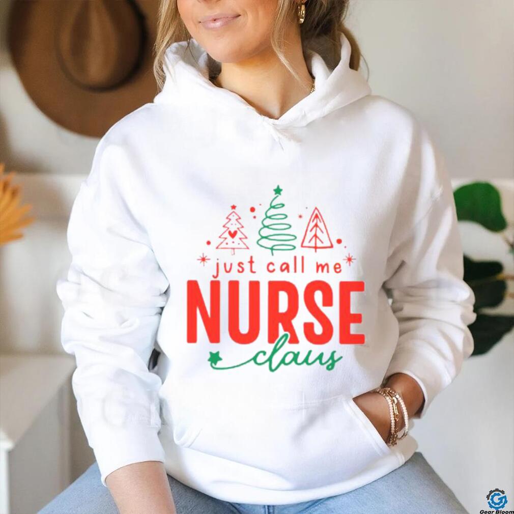 Just call me Nurse cloud christmas 2023 t shirt Just call me Nurse cloud christmas 2023 t shirt