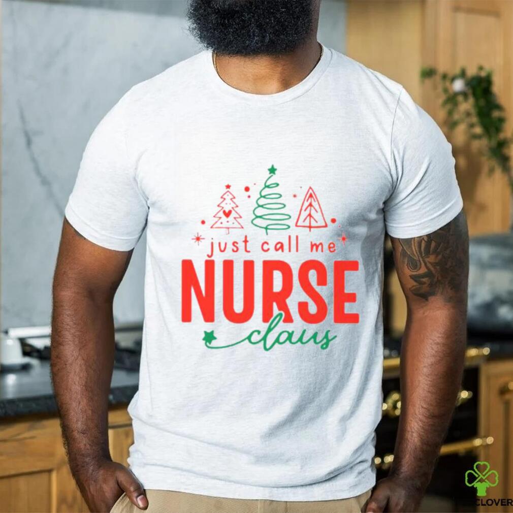 Just call me Nurse cloud christmas 2023 t shirt Just call me Nurse cloud christmas 2023 t shirt