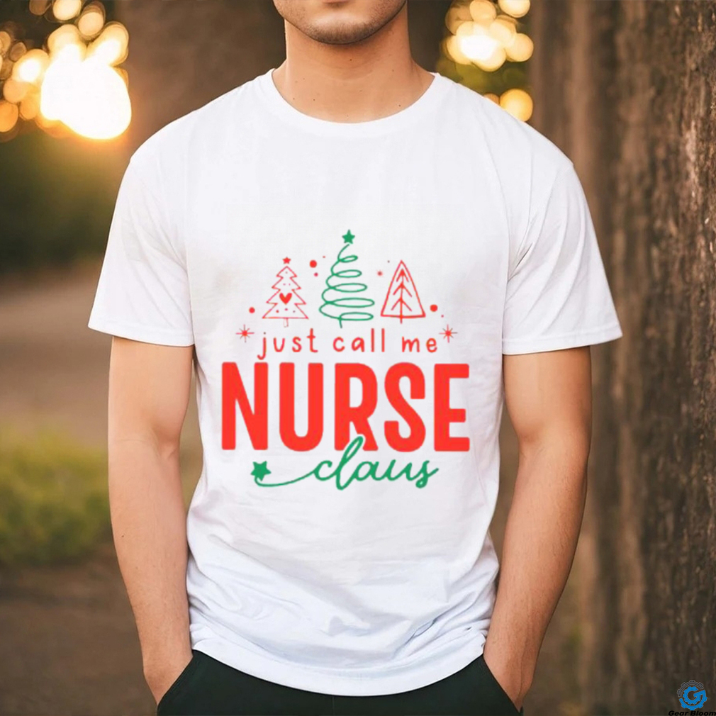 Just call me Nurse cloud christmas 2023 t shirt Just call me Nurse cloud christmas 2023 t shirt
