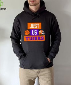 Just us Clemson Tigers helmet logo shirt