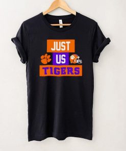 Just us Clemson Tigers helmet logo shirt