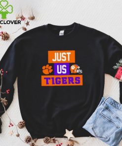 Just us Clemson Tigers helmet logo shirt
