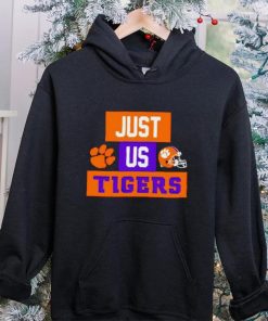 Just us Clemson Tigers helmet logo shirt