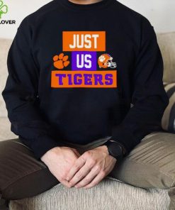 Just us Clemson Tigers helmet logo shirt