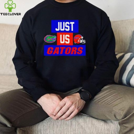 Just us Florida Gators helmet logo hoodie, sweater, longsleeve, shirt v-neck, t-shirt