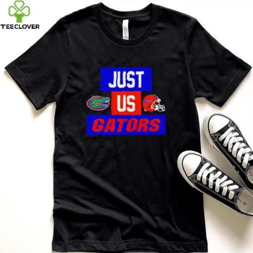 Just us Florida Gators helmet logo hoodie, sweater, longsleeve, shirt v-neck, t-shirt