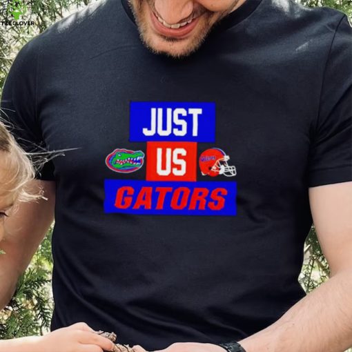 Just us Florida Gators helmet logo hoodie, sweater, longsleeve, shirt v-neck, t-shirt