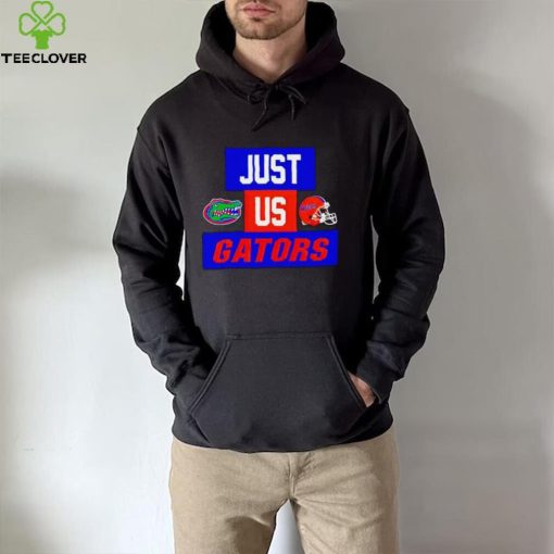 Just us Florida Gators helmet logo hoodie, sweater, longsleeve, shirt v-neck, t-shirt