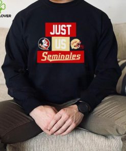 Just us Florida State Seminoles helmet logo shirt