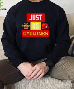 Just us Iowa State Cyclones helmet logo shirt