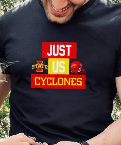 Just us Iowa State Cyclones helmet logo shirt 4 Just us Iowa State Cyclones helmet logo shirt