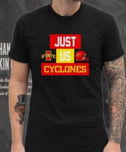 Just us Iowa State Cyclones helmet logo shirt 5 Just us Iowa State Cyclones helmet logo shirt